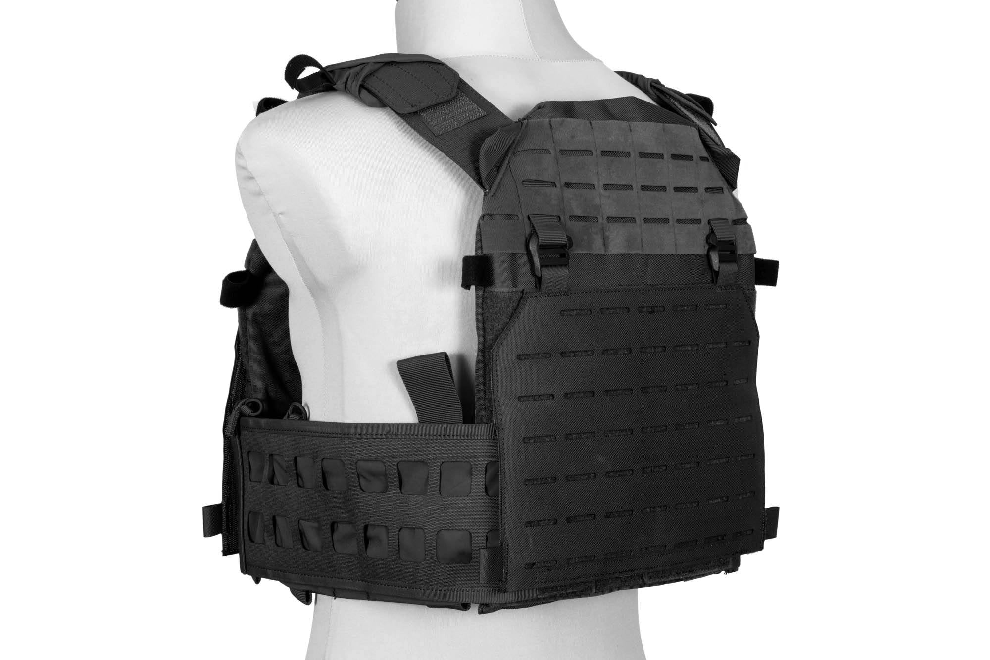 Advanced Laser-Cut taktische Weste - Schwarz als MOLLE Pouch von GFC Tactical, Ansicht 2