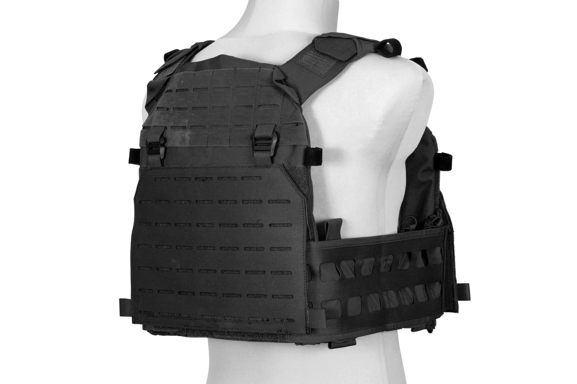 Advanced Laser-Cut taktische Weste - Schwarz als MOLLE Pouch von GFC Tactical, Ansicht 4