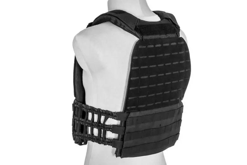 MOLLE/Laser-Cut Plate Carrier Tactical Vest – Black