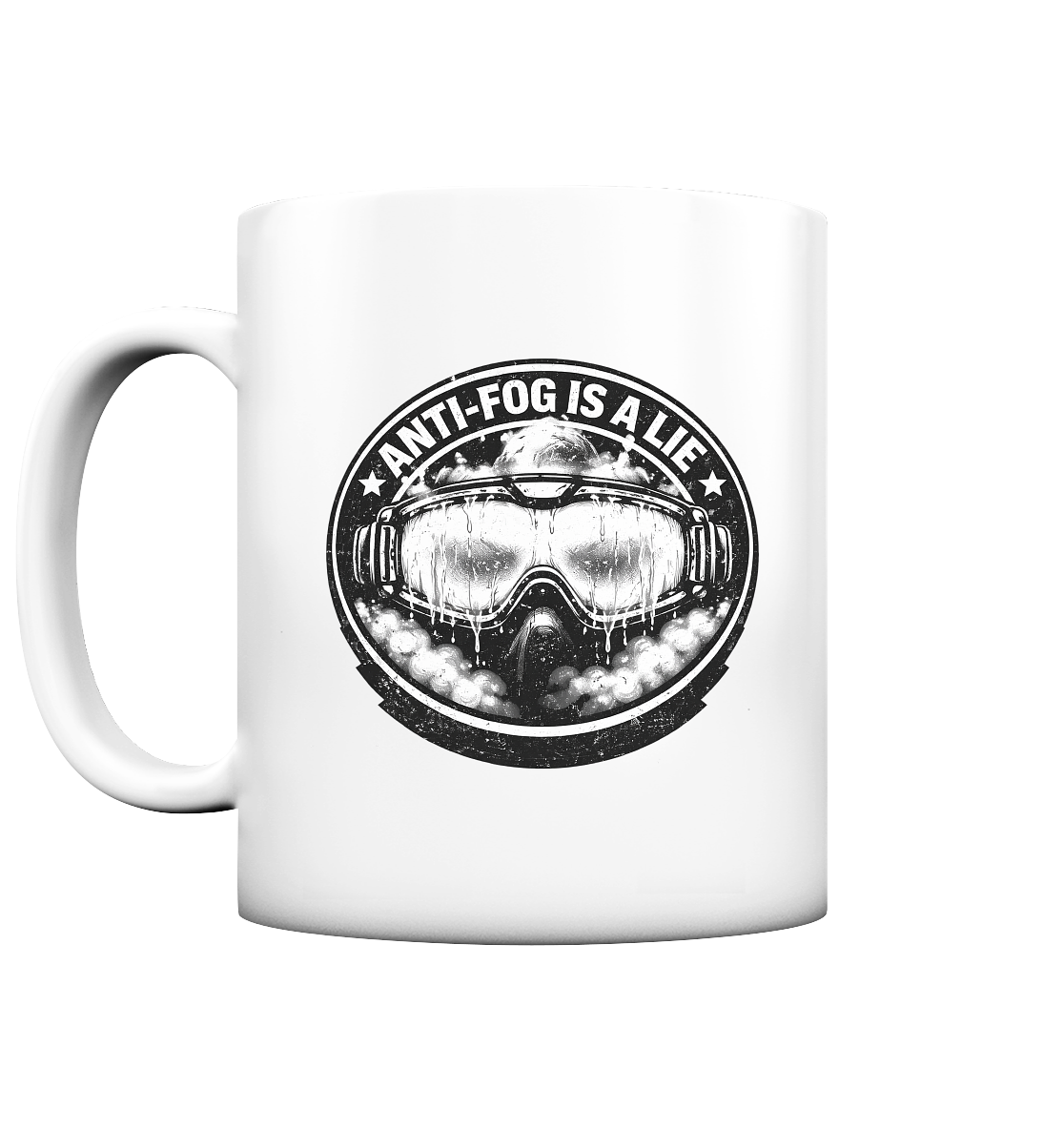 Anti-Fog is a Lie - Tasse matt als Airsoft Tasse mit Motiv