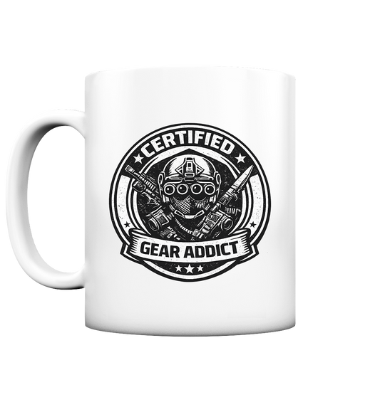 Certified Gear Addict - Tasse matt