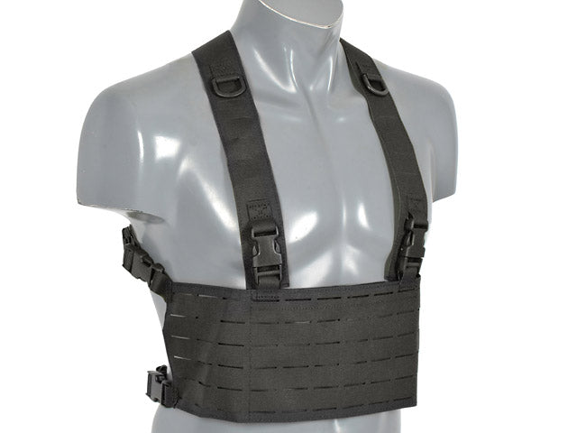 Chest Rig Laser-Cut Black als MOLLE Pouch in Schwarz, Ansicht 2