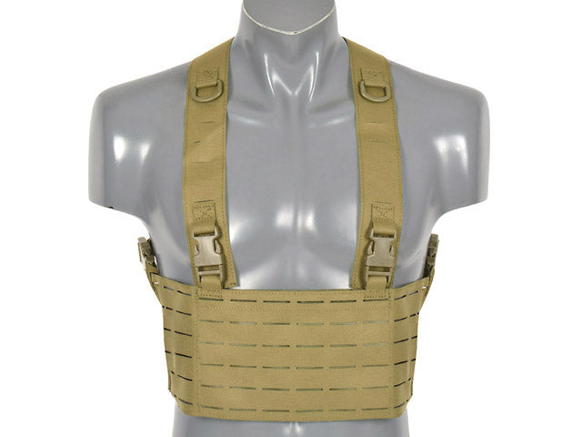 Chest Rig Laser-Cut Coyote als MOLLE Pouch, Ansicht 1
