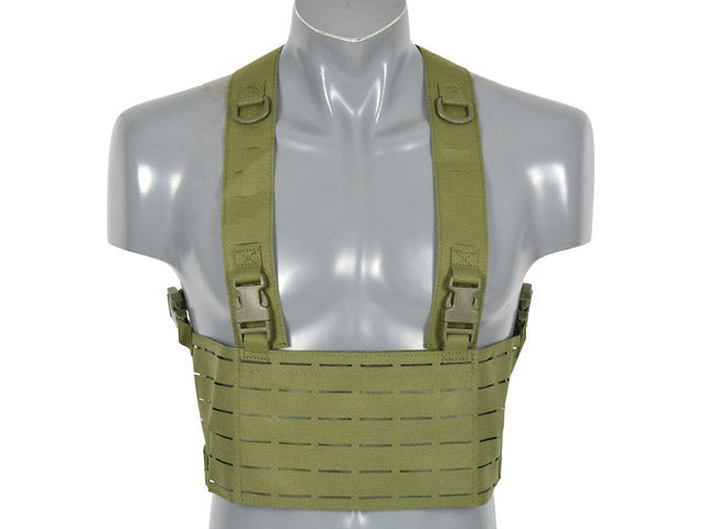 Chest Rig Laser-Cut Olive als MOLLE Pouch, Ansicht 1