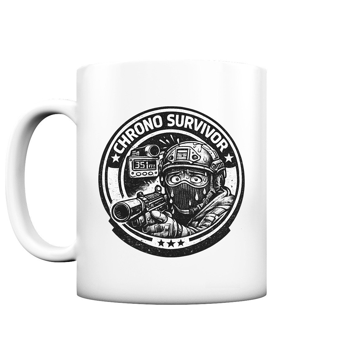 Chrono Survivor - Tasse matt als Airsoft Tasse mit Motiv