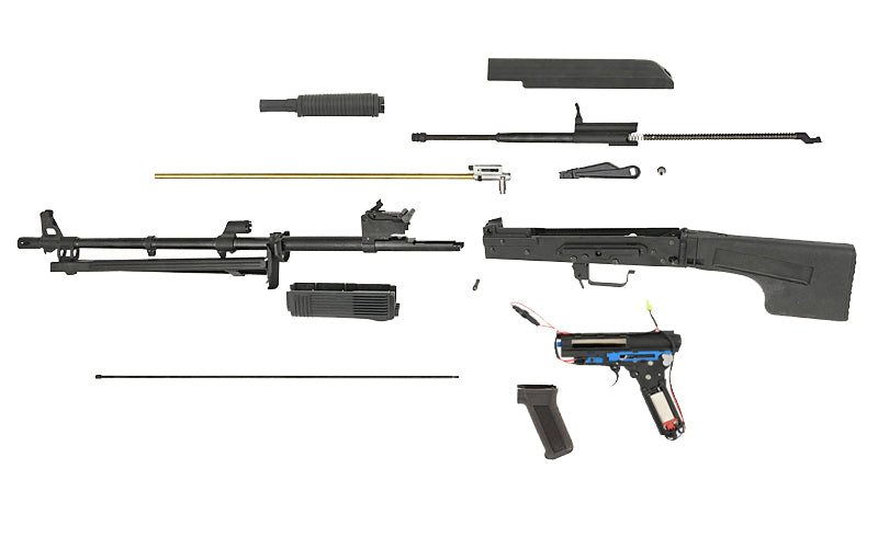 CM.052A RPK Tactical – 0,5J als Airsoft LMG von CYMA in Schwarz, Ansicht 23