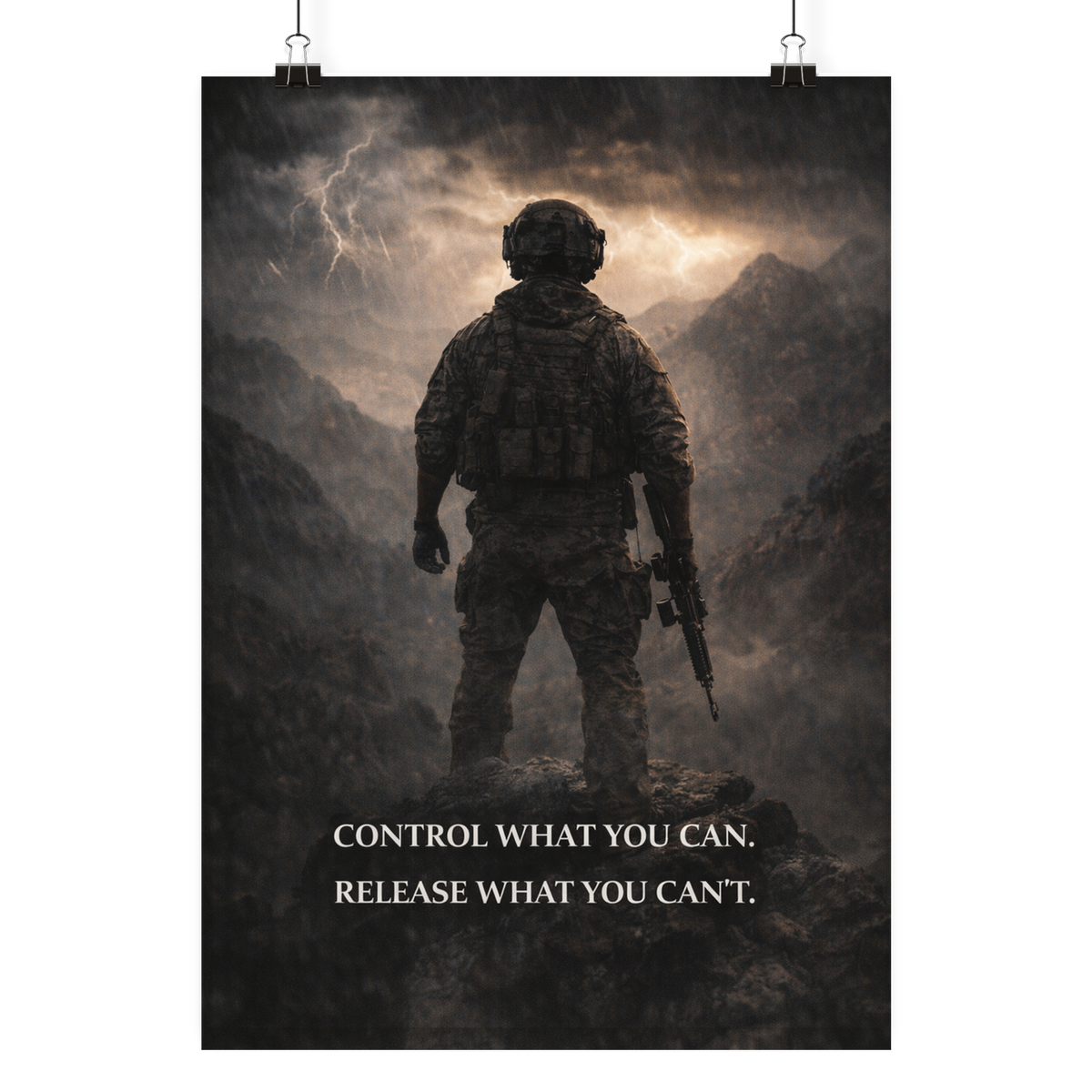 Controll what you can. - Poster Din A4 (hoch) als Airsoft Poster im DIN-Format