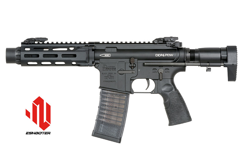 Daniel Defense DDM4 PDW SBR ESHOOTER ETU, GEN-2 Schwarz – 0,5J - Produktbild 1 bei VARION