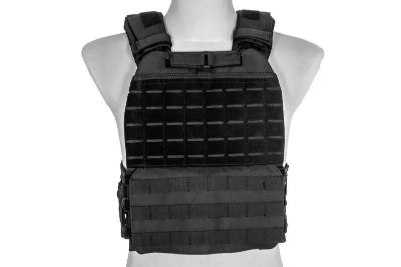 MOLLE/Laser-Cut Plate Carrier Tactical Vest – Black