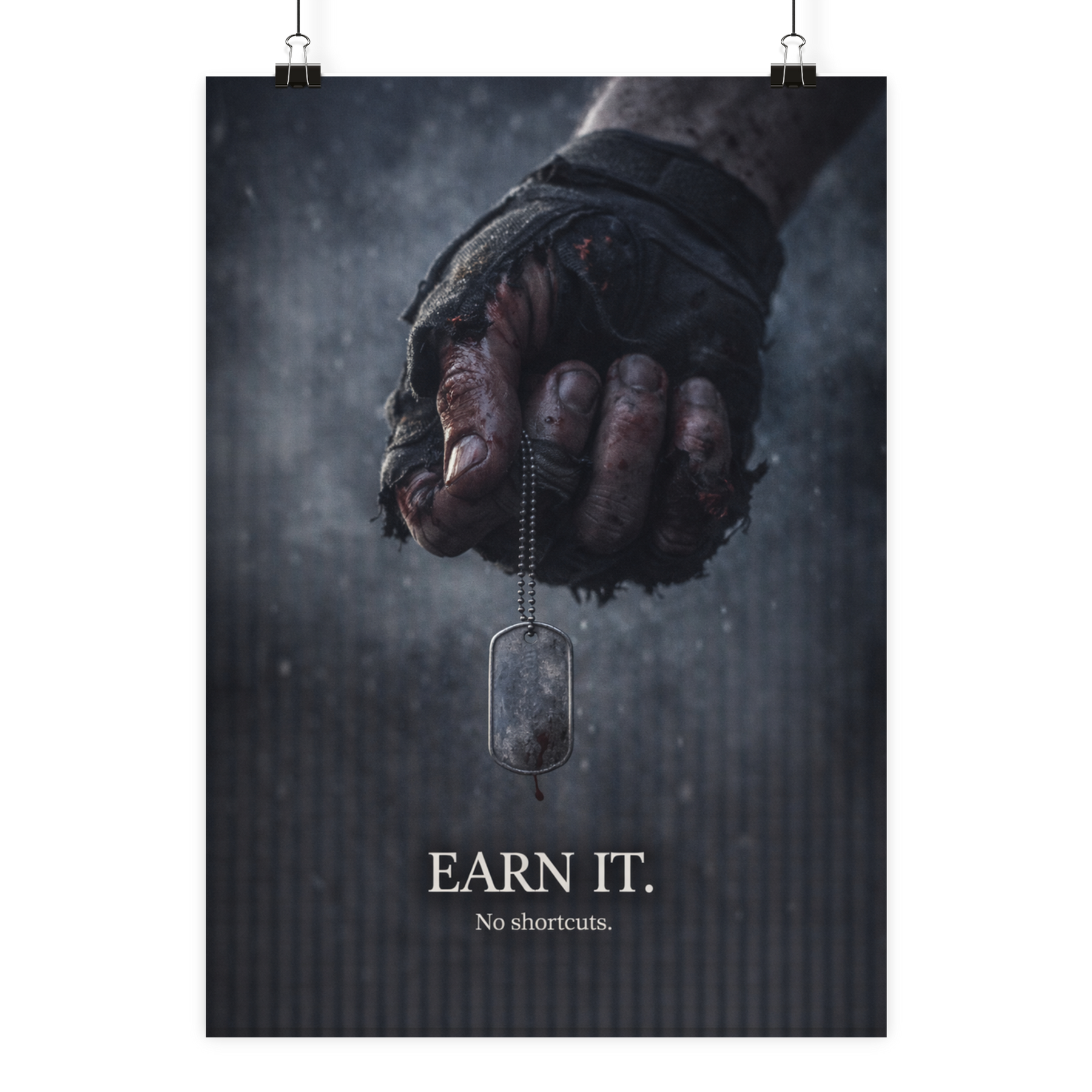 Earn it. - Poster Din A1 (hoch)