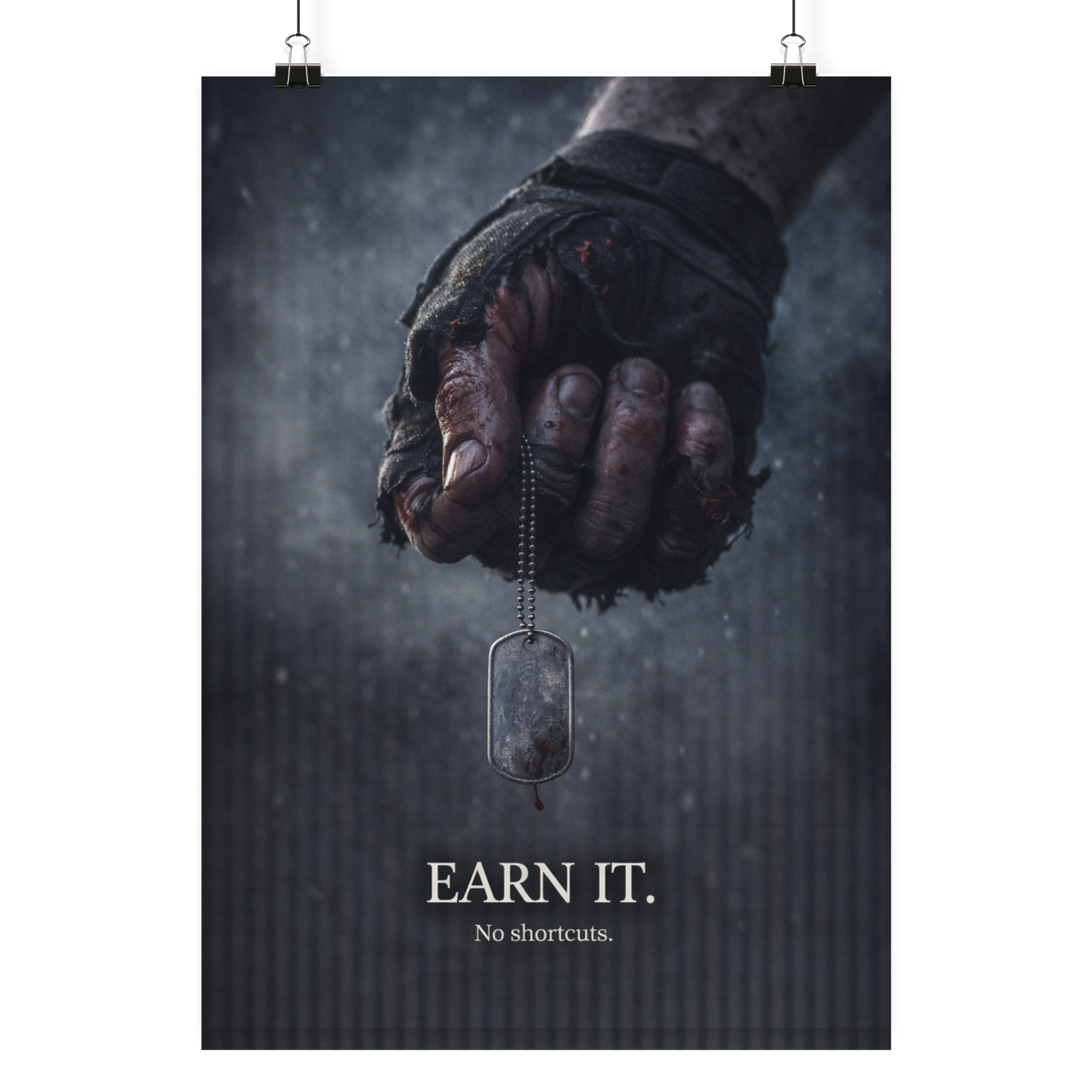 Earn it. - Poster Din A4 (hoch)