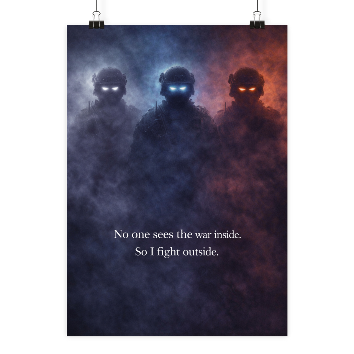 Fight outside. - Poster Din A2 (hoch) als Airsoft Poster im DIN-Format