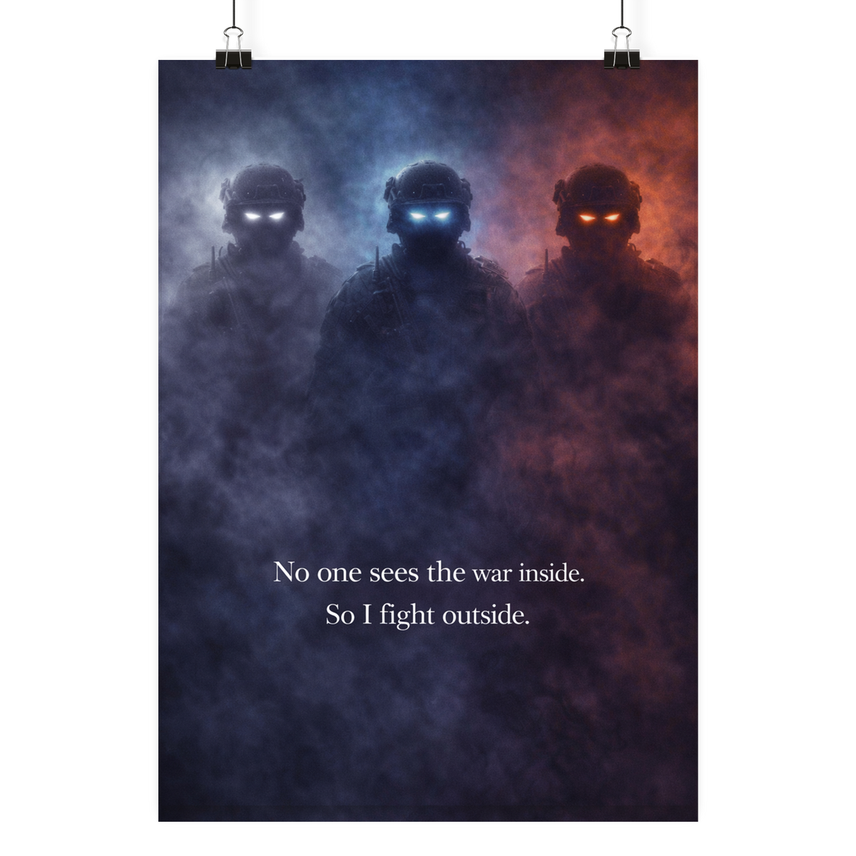 Fight outside. - Poster Din A3 (hoch) als Airsoft Poster im DIN-Format