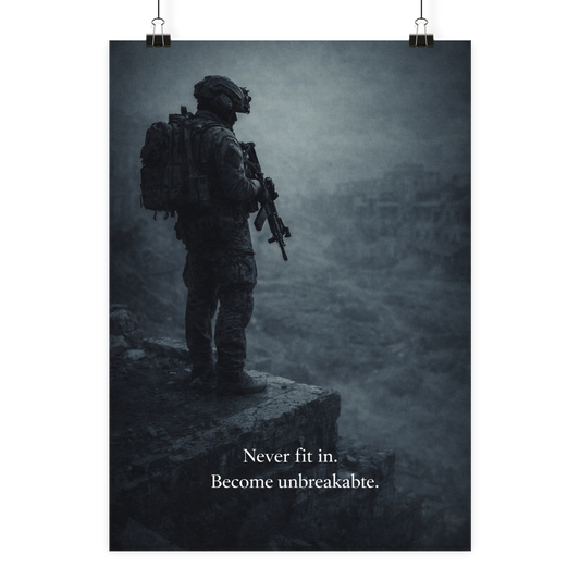 Never fit in. - Poster Din A1 (hoch)