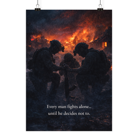 Fight alone until you decide to not to - Poster Din A1 (hoch)