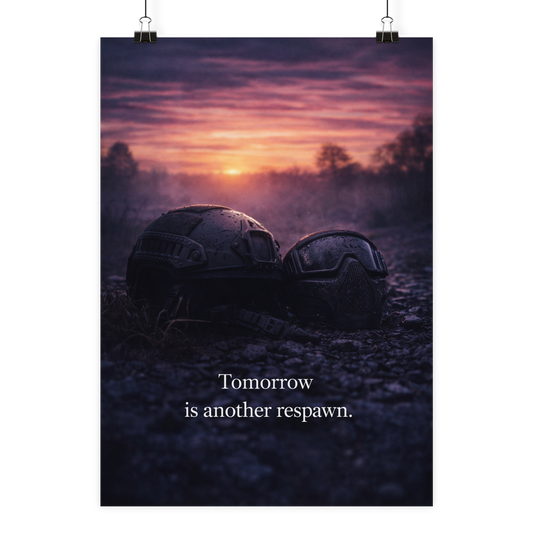 Tomorrow is another respawn. - Poster Din A1 (hoch)
