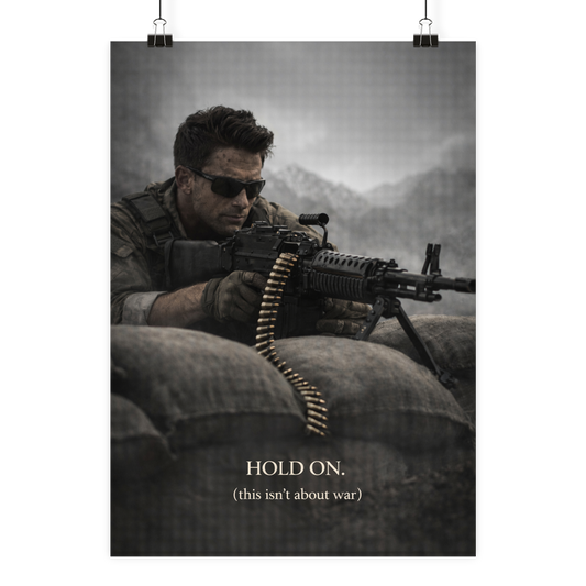 Hold on. - Poster Din A1 (hoch)