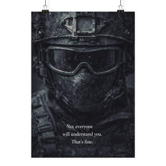 Not everyone will understand you. - Poster Din A1 (hoch)