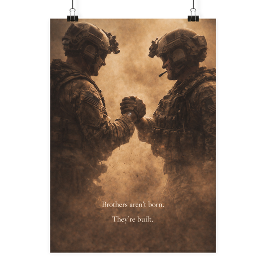 Brothers aren´t born - They´re built. - Poster Din A2 (hoch)