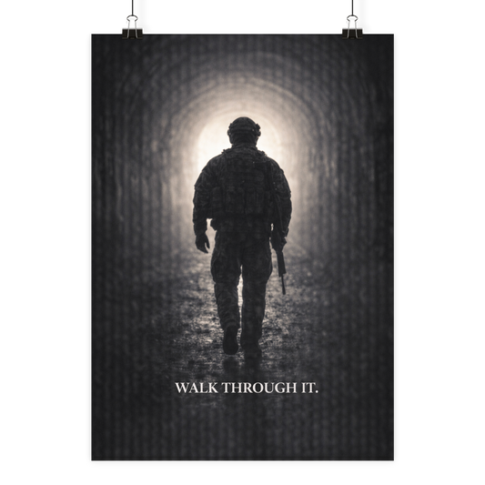 Walk through it. - Poster Din A2 (hoch)