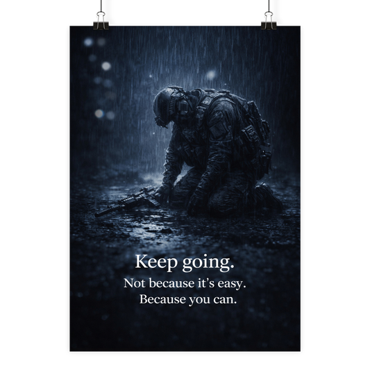 Keep going. - Poster Din A2 (hoch)