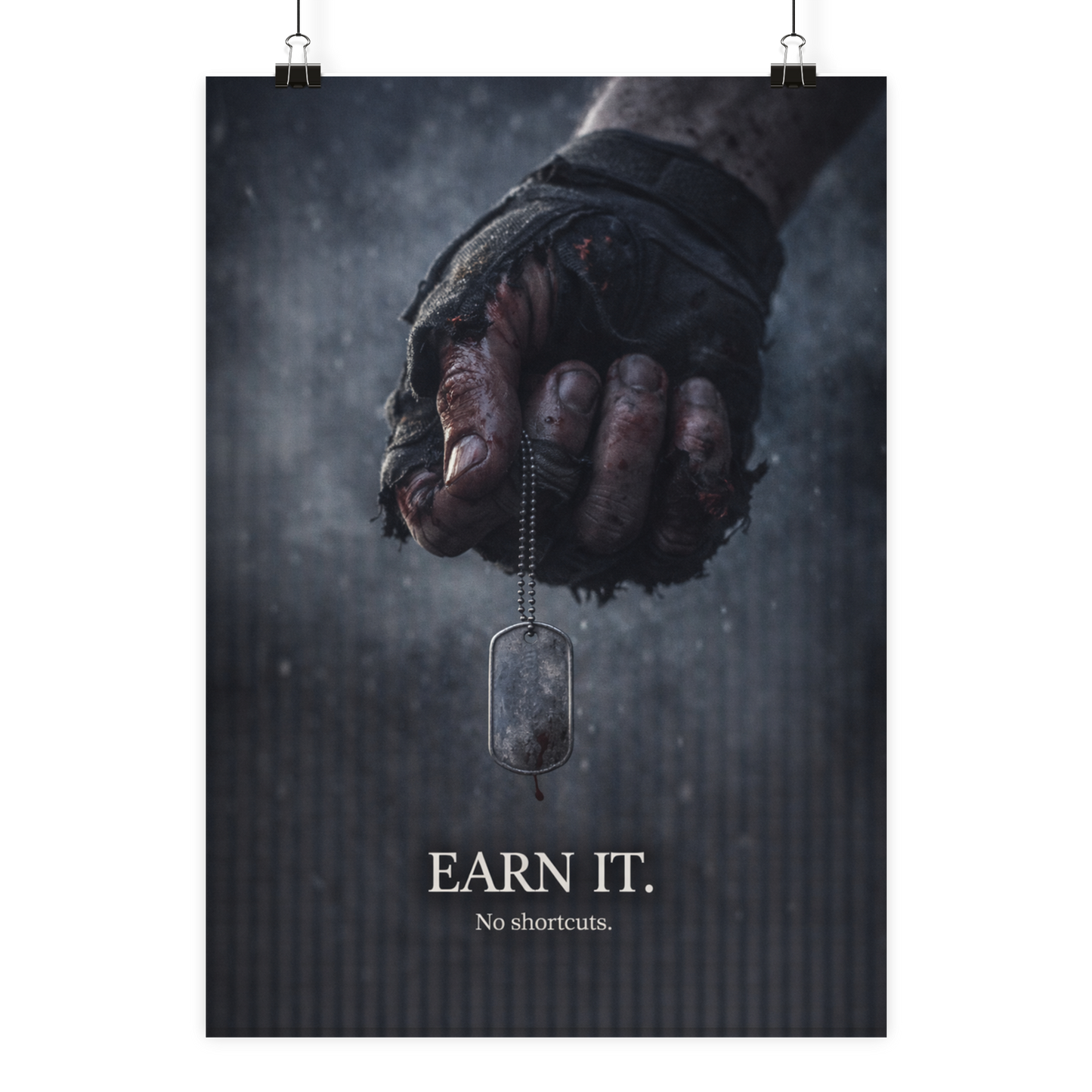 Earn it. - Poster Din A2 (hoch)