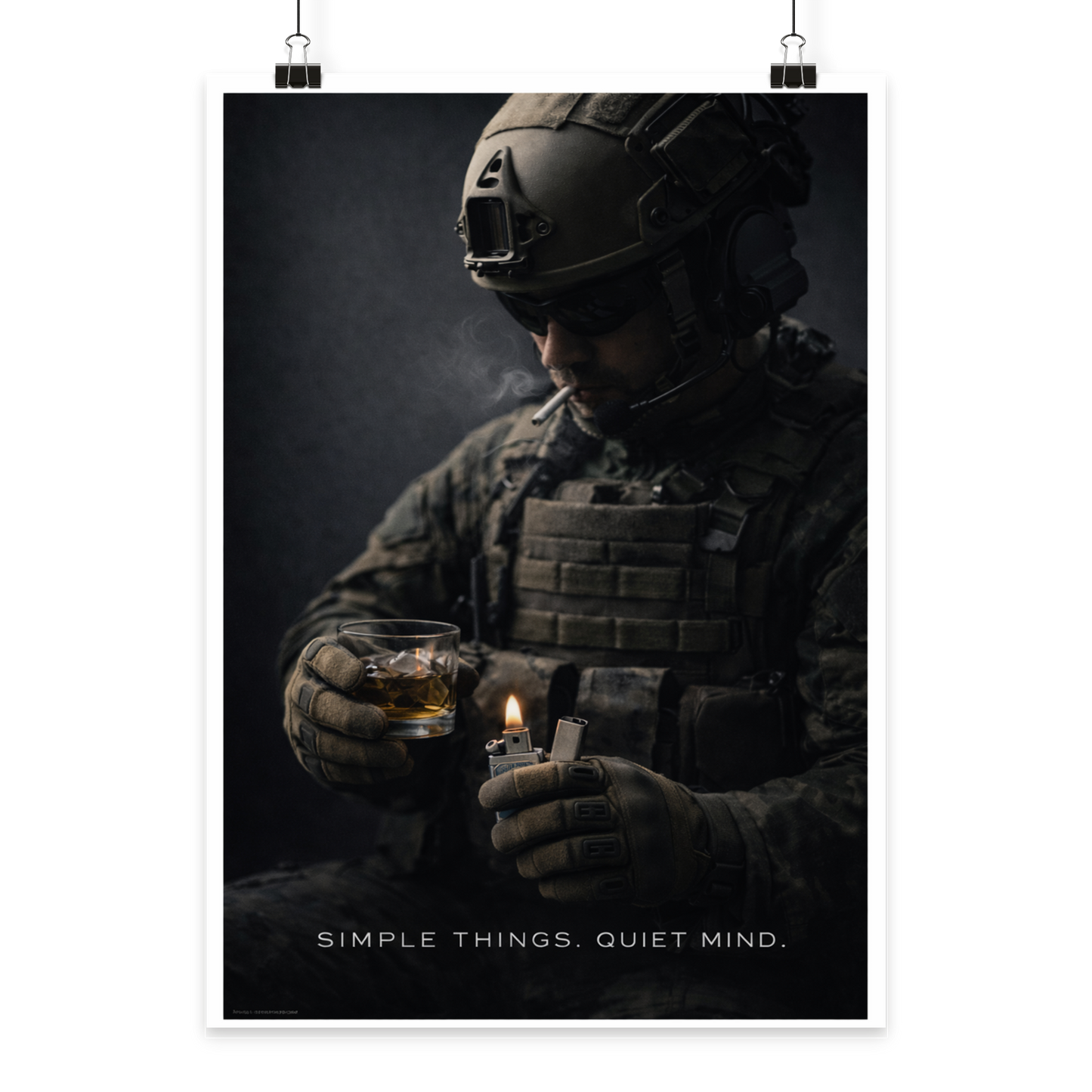 Simple Things. Quiet Mind - Poster Din A2 (hoch)