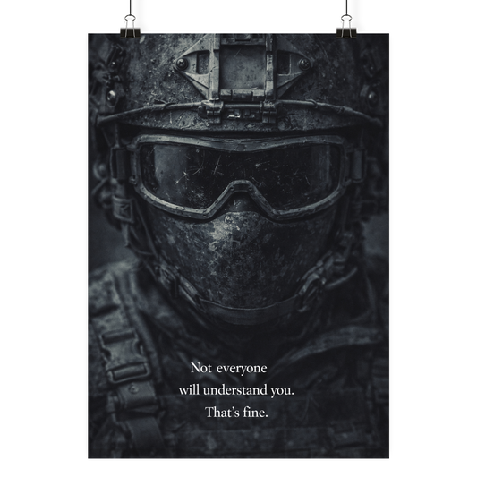 Not everyone will understand you. - Poster Din A3 (hoch)