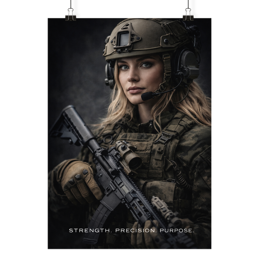 Strength. Precision. Purpose - Poster Din A3 (hoch)