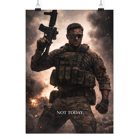 Not Today. - Poster Din A3 (hoch)