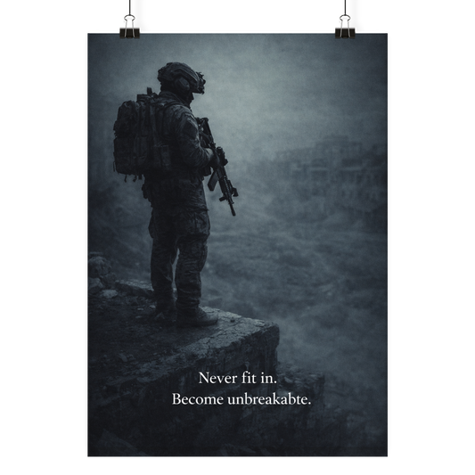 Never fit in. - Poster Din A3 (hoch)