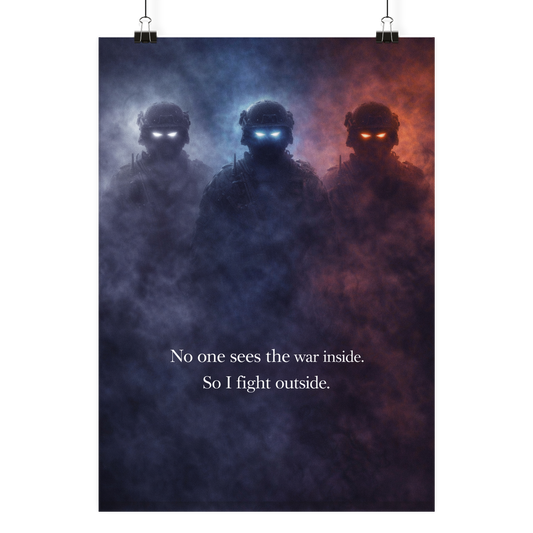 Fight outside. - Poster Din A3 (hoch)