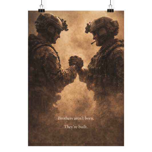Brothers aren´t born - They´re built. - Poster Din A3 (hoch)