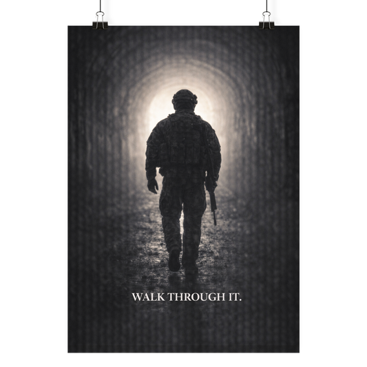 Walk through it. - Poster Din A4 (hoch)