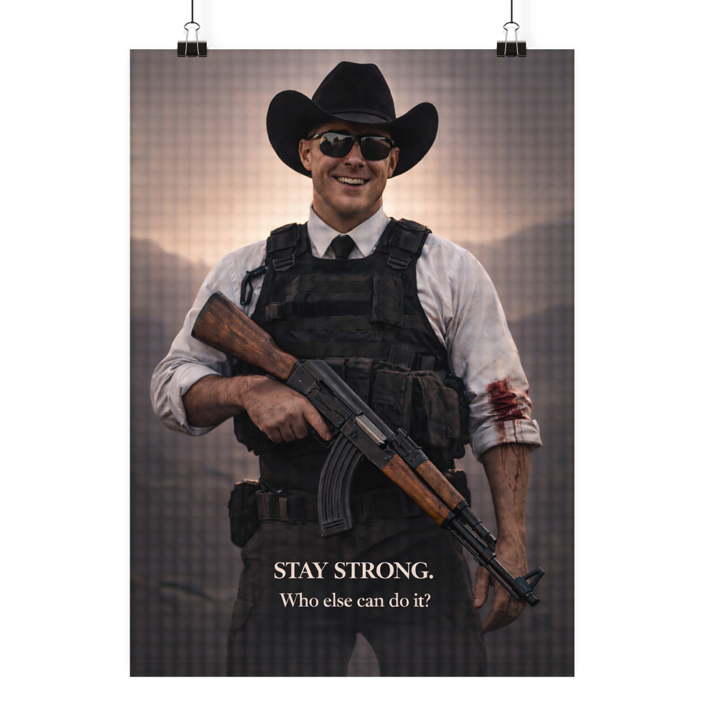 Stay Strong. - Poster Din A4 (hoch)