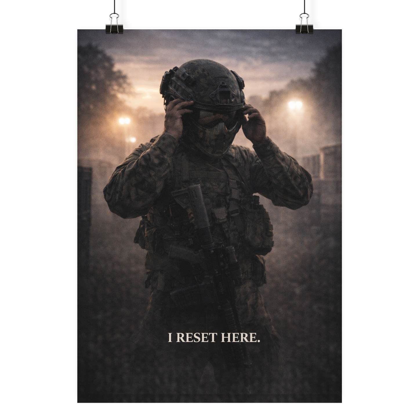 I reset here. - Poster Din A4 (hoch)