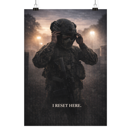 I reset here. - Poster Din A4 (hoch)