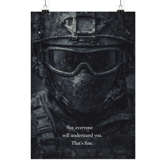 Not everyone will understand you. - Poster Din A4 (hoch)