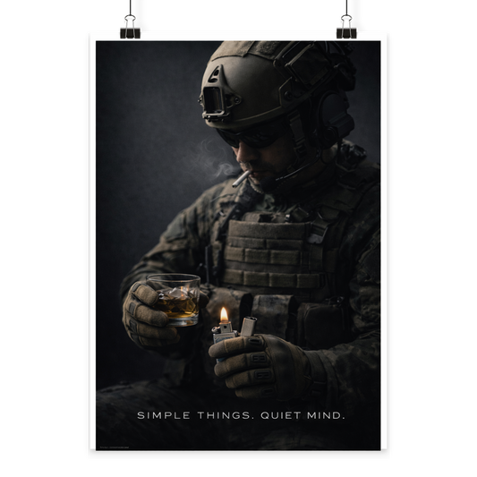 Simple Things. Quiet Mind - Poster Din A4 (hoch)