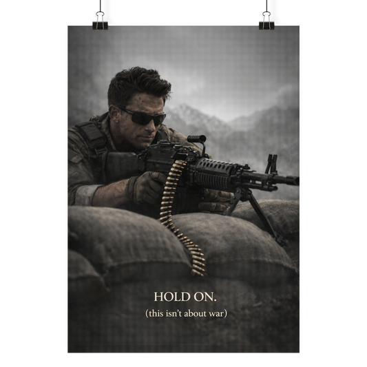 Hold on. - Poster Din A4 (hoch)