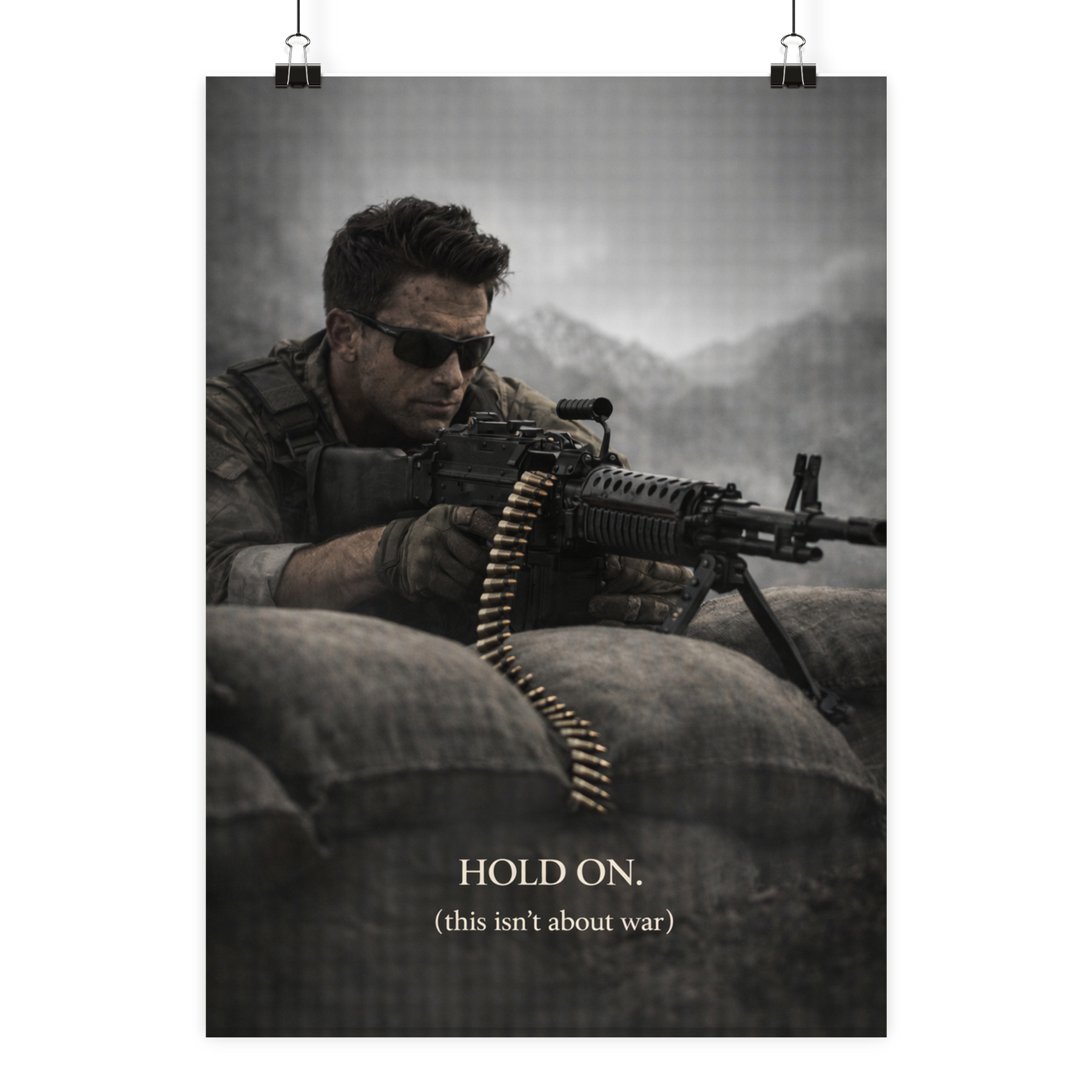 Hold on. - Poster Din A2 (hoch)