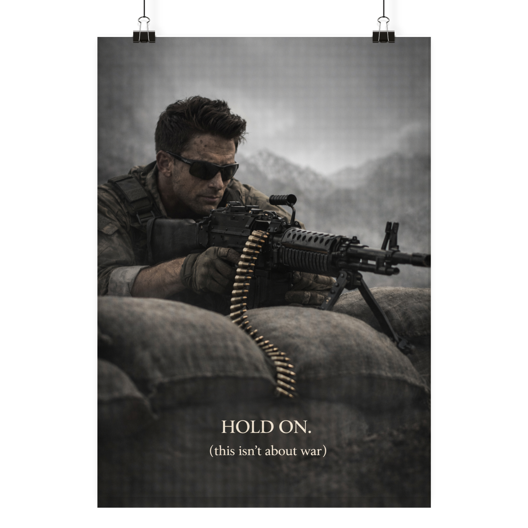 Hold on. - Poster Din A4 (hoch)
