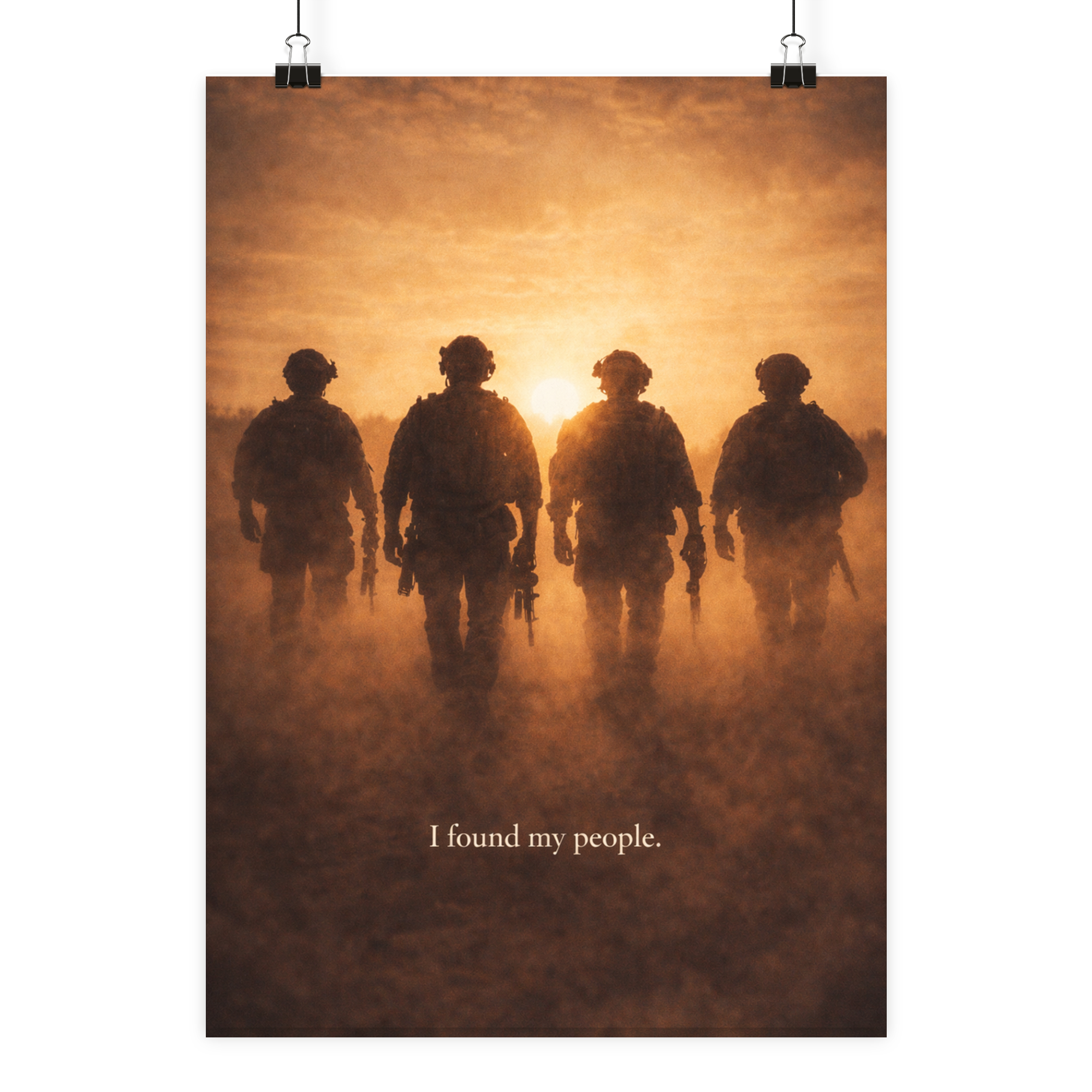 I found my people. - Poster Din A2 (hoch) als Airsoft Poster im DIN-Format