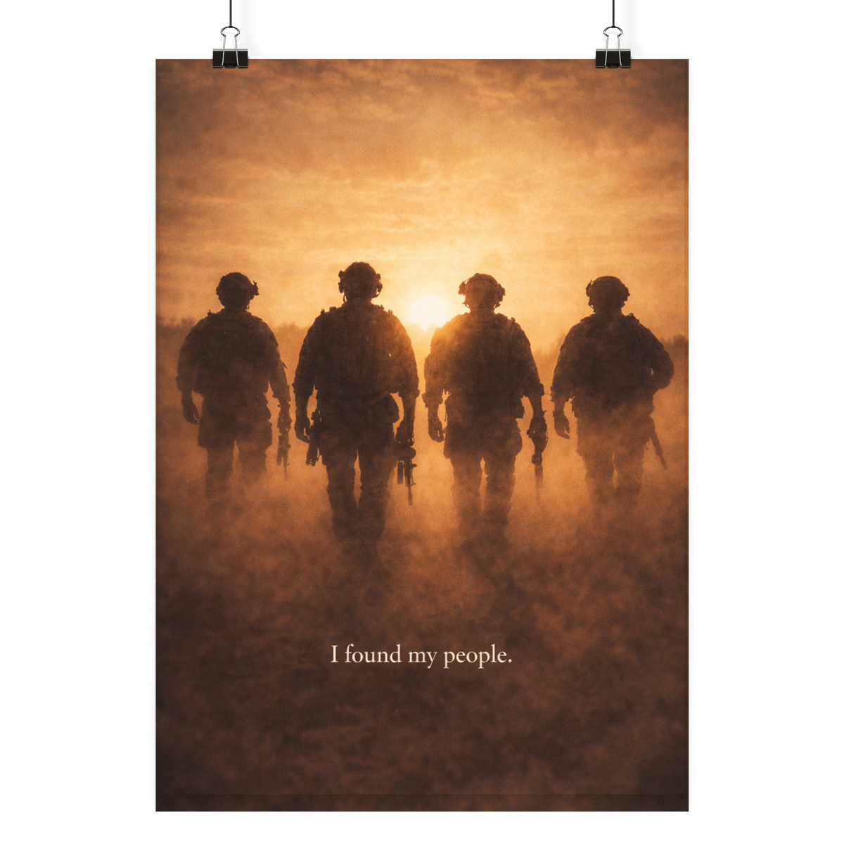 I found my people. - Poster Din A4 (hoch) als Airsoft Poster im DIN-Format