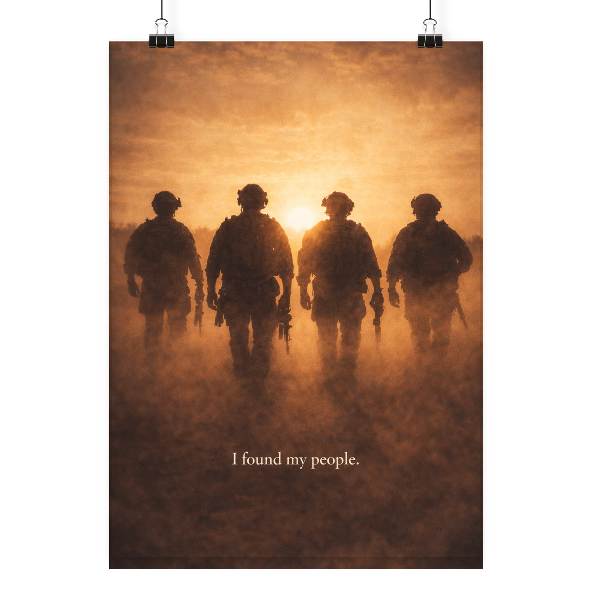 I found my people. - Poster Din A4 (hoch) als Airsoft Poster im DIN-Format