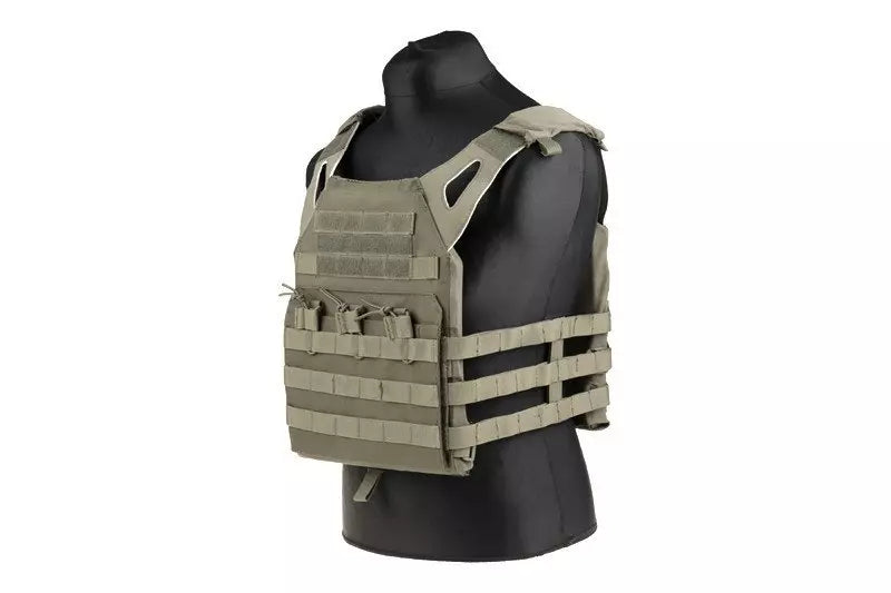 Jump Tactical Vest – Olive Green als MOLLE Pouch, Ansicht 2