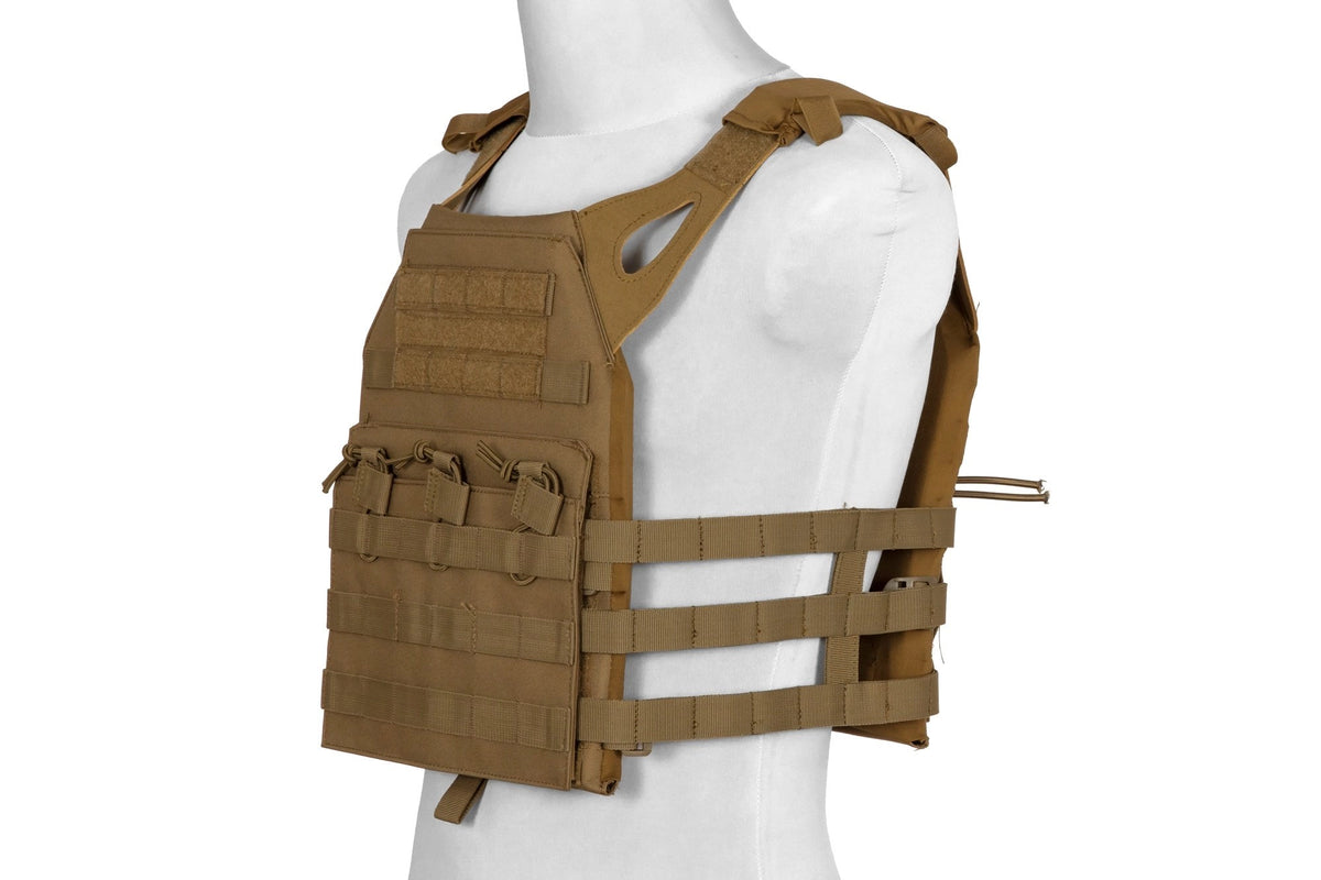 Jump Tactical Vest – Tan als MOLLE Pouch, Ansicht 2