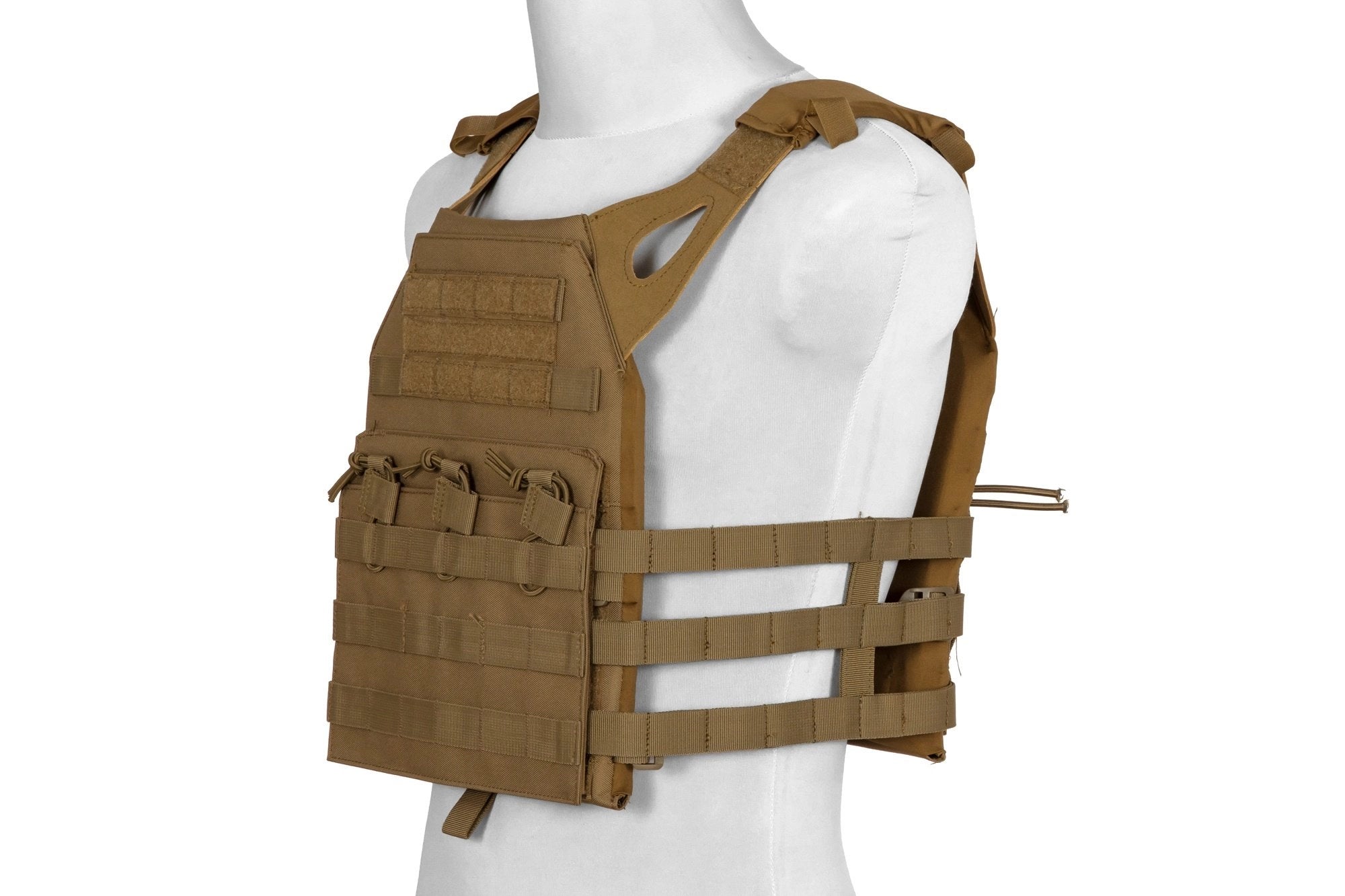 Jump Tactical Vest – Tan als MOLLE Pouch, Ansicht 2