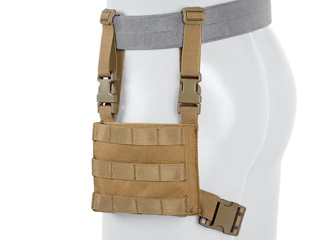 Kangaroo Drop Leg Panel - Coyote als MOLLE Pouch in Tan, Ansicht 3