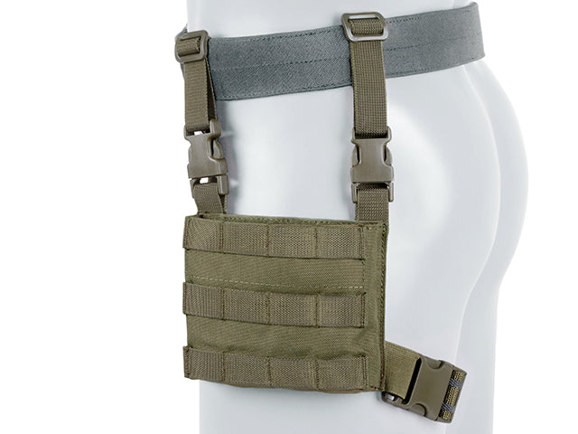 Kangaroo Drop Leg Panel - Olive als MOLLE Pouch, Ansicht 3